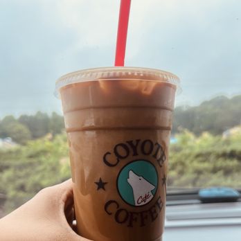 Coyote Coffee Cafe - Easley - White coyote Extra shot - color was off and didn't taste very well it wasn't made with much ice I could still taste the hot coffee - Coffee & Tea Near Me - Easley, South Carolina Coyote Coffee Cafe - Easley - White coyote Extra shot - color was off and didn't taste very well it wasn't made with much ice I could still taste the hot coffee - Coffee & Tea Near Me - Easley, South Carolina