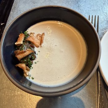 Ad Hoc & Addendum - Creamy Sunchoke Soup - New American Near Me - Yountville, California