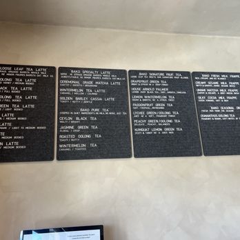 Bako Tea House - Menu - Coffee & Tea Near Me - Cerritos, California