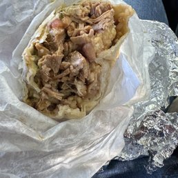 carnitas super burrito