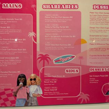 Malibu Barbie Cafe - Menu - Cafes Near Me - Las Vegas, Nevada