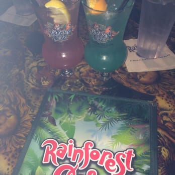 Rainforest Cafe - Our Drinks for my Birthday. Pink Parrot Lemonade & Blue Nile. - American Near Me - Atlantic City, New Jersey Rainforest Cafe - Our Drinks for my Birthday. Pink Parrot Lemonade & Blue Nile. - American Near Me - Atlantic City, New Jersey