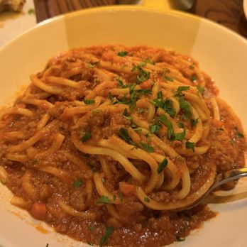 La Piazza the Grove - Spaghetti with Bolognese - Italian Near Me - Los Angeles, California La Piazza the Grove - Spaghetti with Bolognese - Italian Near Me - Los Angeles, California