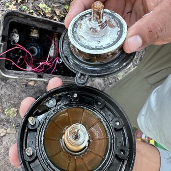 Crespo’s Complete Maintenance - The inside of OLD valve. I was billed for 3 NEW valves. - Landscaping Near Me