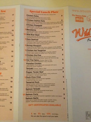 Menu photo 1 Wild Ginger Norwell, MA