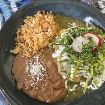 Condesa - Chicken enchiladas w/ refried beans - Mexican Near Me - Phoenix, Arizona
