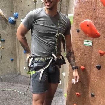 Project Rock - Me right before climbing the 40ft Wall. - Rock Climbing Near Me - Oakland Park, Florida