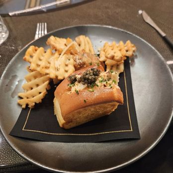 Aqua - Caviar and waffles. - Seafood Near Me - Las Vegas, Nevada