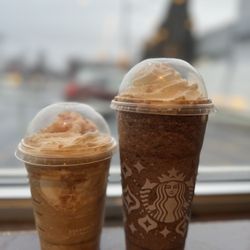 Starbucks - Caramel Frappuccino and Java chip Frappuccino