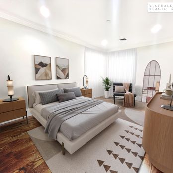 Marcelina Kadish - Bright & Cozy Bedroom. Virtual Staging - Interior Design Near Me Marcelina Kadish - Bright & Cozy Bedroom. Virtual Staging - Interior Design Near Me