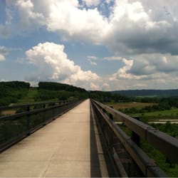 Salisbury Viaduct - 1,900 feet long and 100 feet high..... Awesome to cycle across!