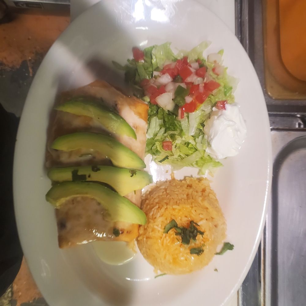 Food from La Patrona Mexican Restaurant