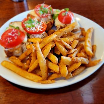 Drift Inn - Crab melt sandwich and fries. Fries were terrific. - New American Near Me - Yachats, Oregon Drift Inn - Crab melt sandwich and fries. Fries were terrific. - New American Near Me - Yachats, Oregon