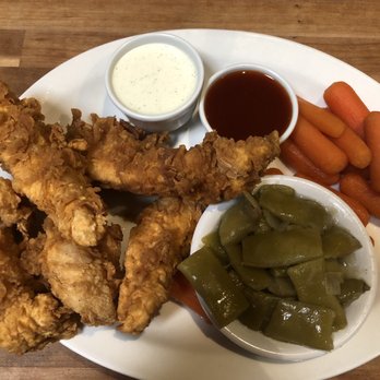 Cheddar's Scratch Kitchen - Chicken Tender Platter with hot hot honey sauce and southern green beans with sweet carrots for my side - Comfort Food Near Me - Kissimmee, Florida Cheddar's Scratch Kitchen - Chicken Tender Platter with hot hot honey sauce and southern green beans with sweet carrots for my side - Comfort Food Near Me - Kissimmee, Florida