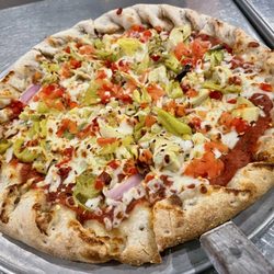 Hoquiam Brewing Company - Their pizza is tasty & the salad was great. We'd definitely return. Staff were good & it was a relaxing spot. Good music & lots of options.