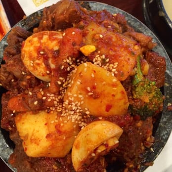 Kunjip - Maeun Kalbi Jim: beef short ribs in spicy sauce ($36.14).  It was so good and spciy last night! - Korean Near Me - Santa Clara, California