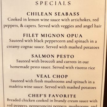 Venezia Trattoria - Menu: Specials - Italian Near Me - McKinney, Texas