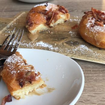 Great Maple - Delicious warm famous maple bacon donuts!! - New American Near Me - Newport Beach, California Great Maple - Delicious warm famous maple bacon donuts!! - New American Near Me - Newport Beach, California