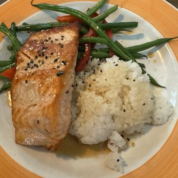Rusty Bucket Restaurant and Tavern - Soy Glazed Salmon - American Near Me - Columbus, Ohio Rusty Bucket Restaurant and Tavern - Soy Glazed Salmon - American Near Me - Columbus, Ohio