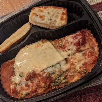 Primo Pizza - Lasagna, didn't like it, spinach on it - Pizza Near Me - Rocklin, California