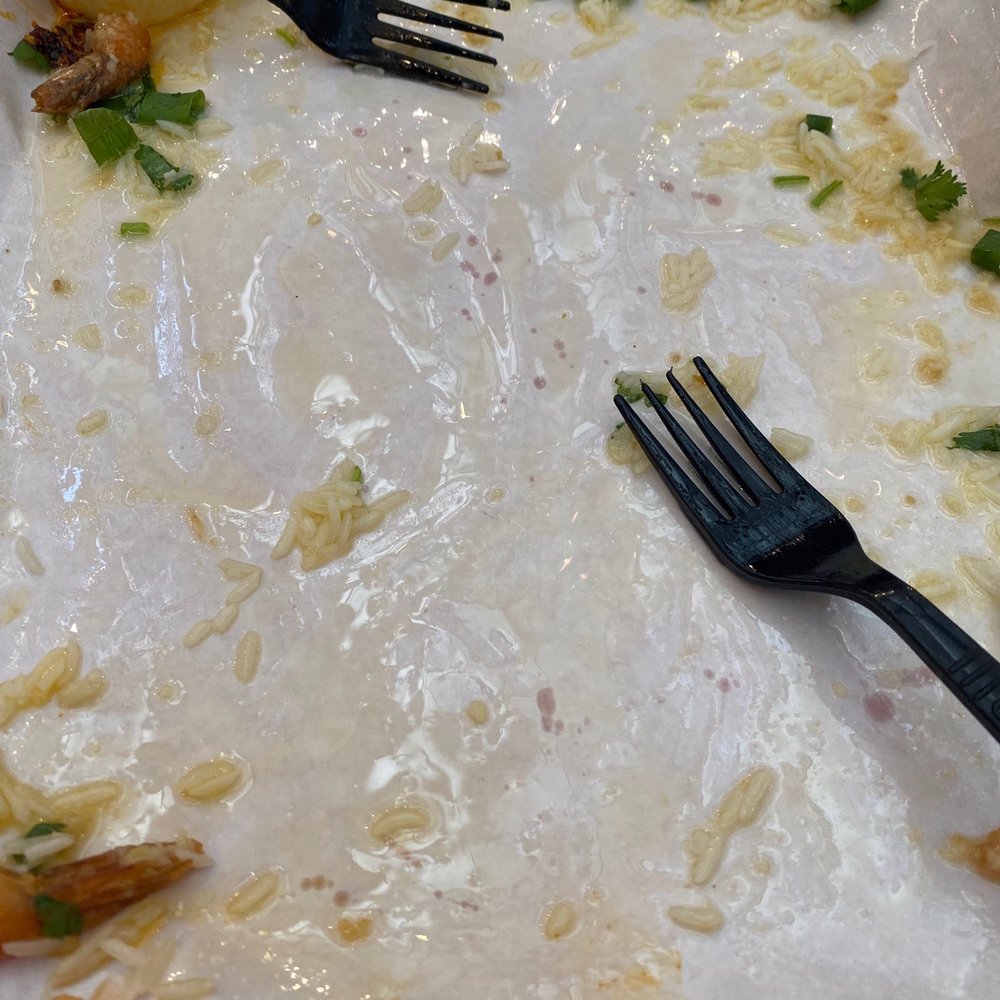 206 BCE - lots of oil on the plate- the garlic butter shrimp Platter - Noodles Near Me - Anaheim, California 206 BCE - lots of oil on the plate- the garlic butter shrimp Platter - Noodles Near Me - Anaheim, California