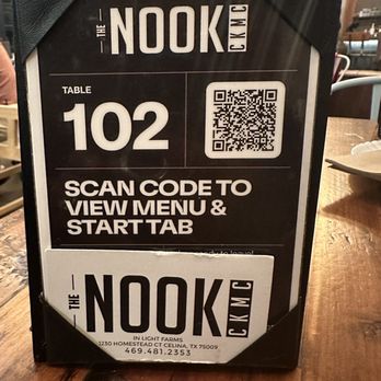 The Nook CKMC - Menu is virtual - Cocktail Bars Near Me - Celina, Texas The Nook CKMC - Menu is virtual - Cocktail Bars Near Me - Celina, Texas