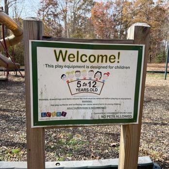 Buckner Bumpass Park - Play Equipment Sign - Parks Near Me