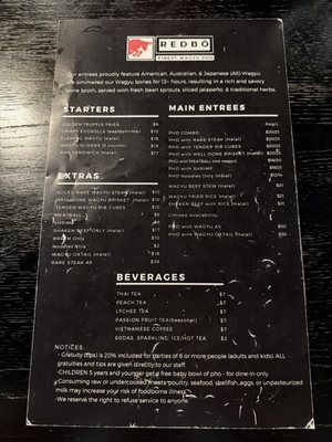 Menu photo 3 Pho Redbo Rolling Hills Estates, CA