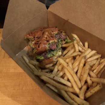 Belmont Brewing - Omg this Belmont Burger was so amazing! Sorry I was hungry I started eating before I took a photo! - Breweries Near Me - Long Beach, California