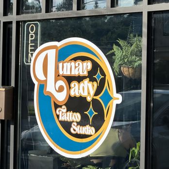 Lunar Lady Tattoo - Logo outside shop - Tattoo Near Me - Knoxville, Tennessee