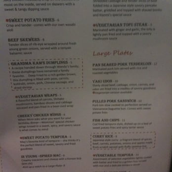 Cheeky Cafe - Menu pg. 1 - Asian Fusion Near Me - Seattle, Washington Cheeky Cafe - Menu pg. 1 - Asian Fusion Near Me - Seattle, Washington