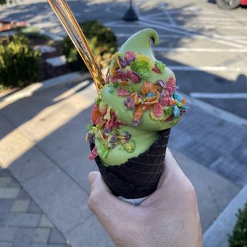 Devil & Angel Desserts - Matcha Devil cone - Bubble Tea Near Me - Concord, California