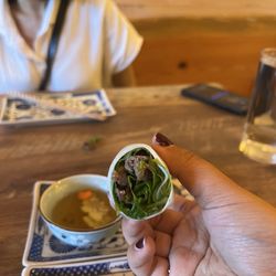The Paper Bridge - Phở Cuốn: Conceptually, it's a nice dish but $14 for four salty rolls is overpriced.