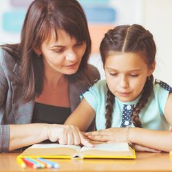 Brightmont Academy - Student receiving one-to-one instruction from teacher