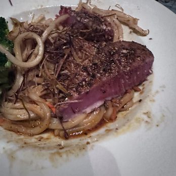 Chillfire Bar & Grill - Sashimi grade tuna with udon noodles in a perfect sauce - New American Near Me - Denver, North Carolina