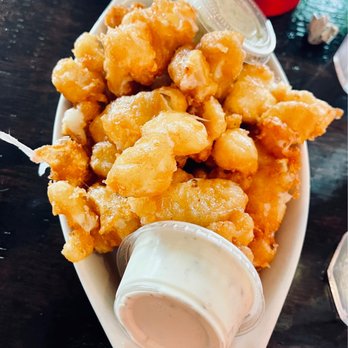 Twenty Tap - Beer-battered Cheese Curds with ranch and chimichurri sauces - Bars Near Me - Indianapolis, Indiana