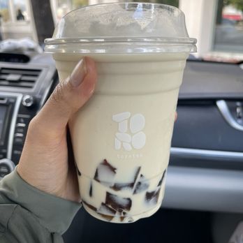 Torotea - Ember milk tea - 50% sweet, no ice, brown sugar tapiochi - Coffee & Tea Near Me - San Marino, California