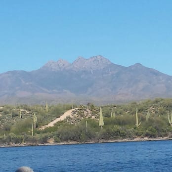 Desert Belle Cruises - Four peaks mountain! Beautiful! (from on the boat) - Tours Near Me - Mesa, Arizona Desert Belle Cruises - Four peaks mountain! Beautiful! (from on the boat) - Tours Near Me - Mesa, Arizona