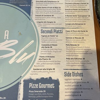 Zona Blu - menu - Pizza Near Me - Weston, Florida