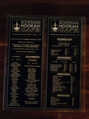 Menu photo 3 Bohemian Hookah Cafe Cincinnati, OH Menu photo 3 Bohemian Hookah Cafe Cincinnati, OH