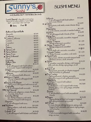 Menu photo 7 Sunny's Sushi El Paso, TX Menu photo 7 Sunny's Sushi El Paso, TX