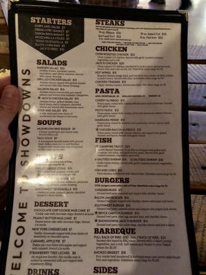 Menu photo 6 Showdowns Restaurant Tropic, UT