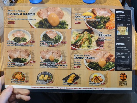 Menu photo 5 Maruhachi Ra-men Burnaby, BC