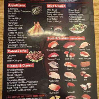 Sushi Yoto - Menu - Sushi Bars Near Me - Pasadena, Texas