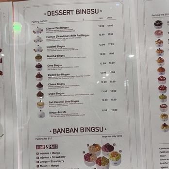 Bing Su Dang - dessert bingsu menu - Desserts Near Me - Beaverton, Oregon