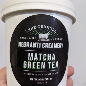 Negranti Creamery - Matcha Green Tea - Ice Cream & Frozen Yogurt Near Me - Paso Robles, California