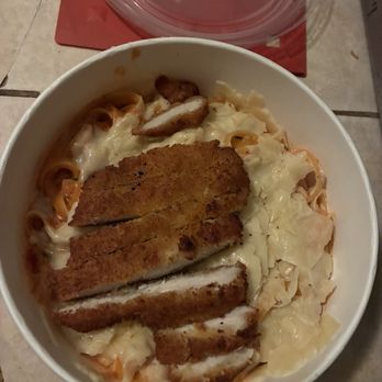 Pastaphony - Create your own with pink sauce, basil, spinach, Parmesan cheese and breaded chicken. - Pasta Shops Near Me - Glendora, California Pastaphony - Create your own with pink sauce, basil, spinach, Parmesan cheese and breaded chicken. - Pasta Shops Near Me - Glendora, California