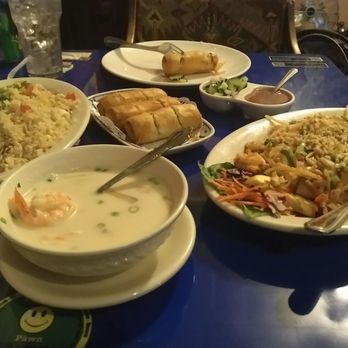 The Thai Restaurant - Shrimp fried rice, shrimp tom kha coconut soup, spring rolls, and pad thai... - Thai Near Me - Lancaster, California The Thai Restaurant - Shrimp fried rice, shrimp tom kha coconut soup, spring rolls, and pad thai... - Thai Near Me - Lancaster, California