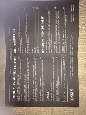 Menu photo 2 District Tonkin Copenhagen, 84