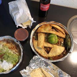 El Charro - "Mocajete" with Steak, chicken and shrimp.